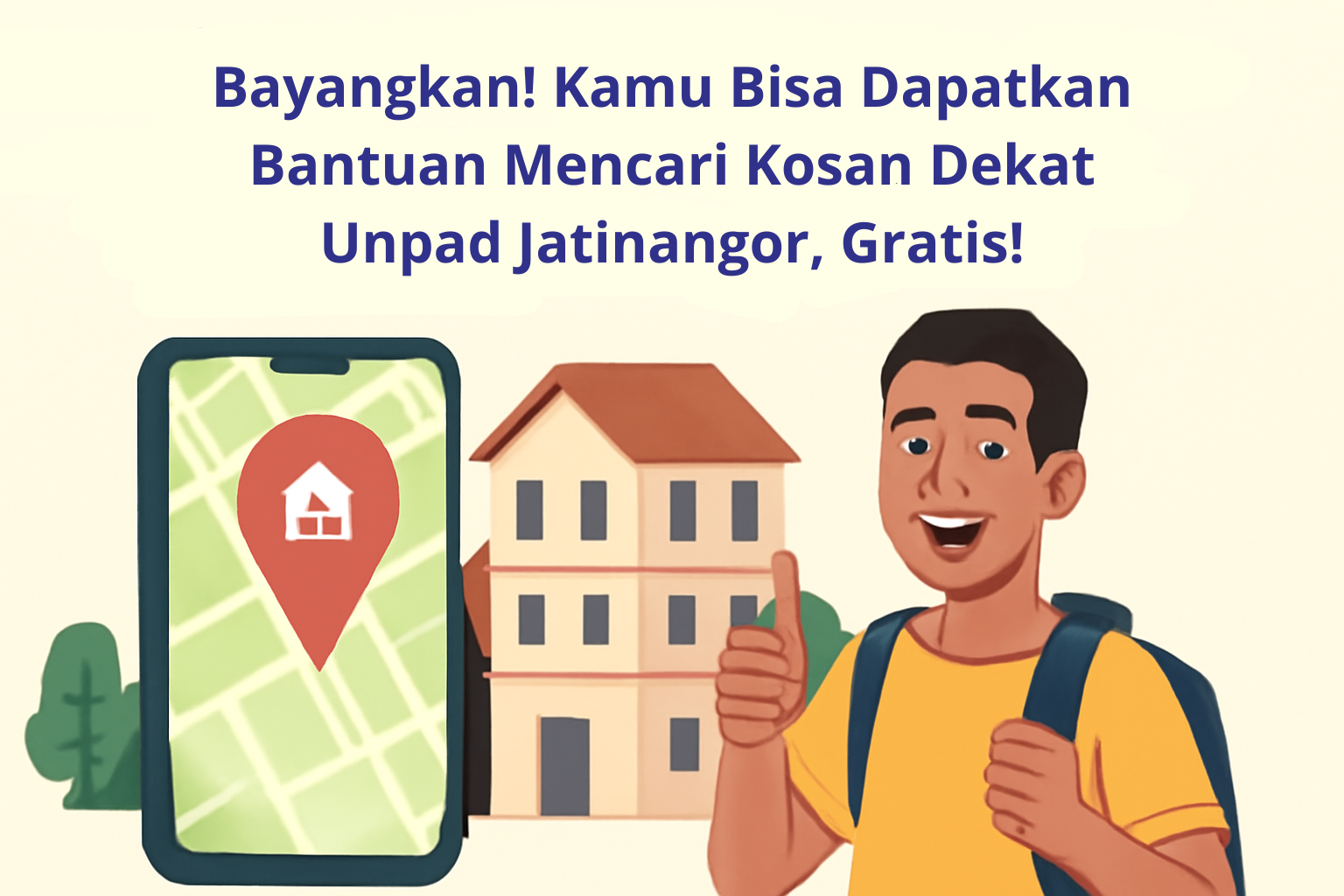Bayangkan! Kamu Bisa Dapatkan Bantuan Mencari Kosan Dekat Unpad Jatinangor, Gratis!